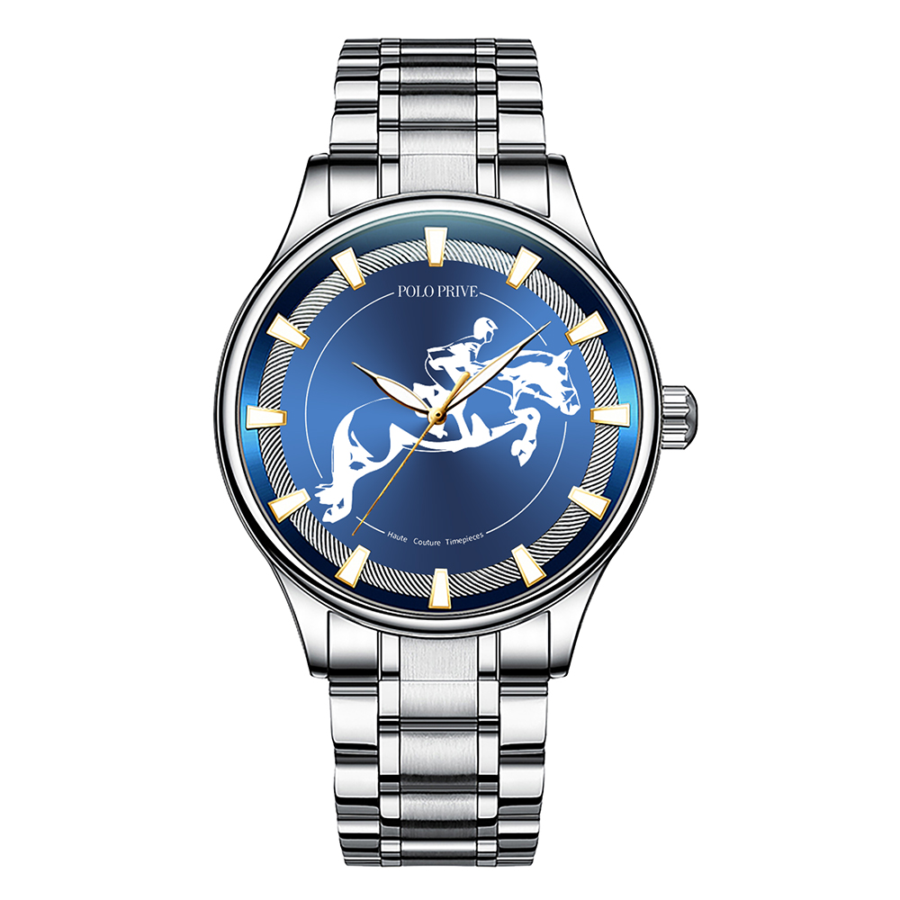 Regal Series blue dial silver watch – PP-820F-24-SSBL